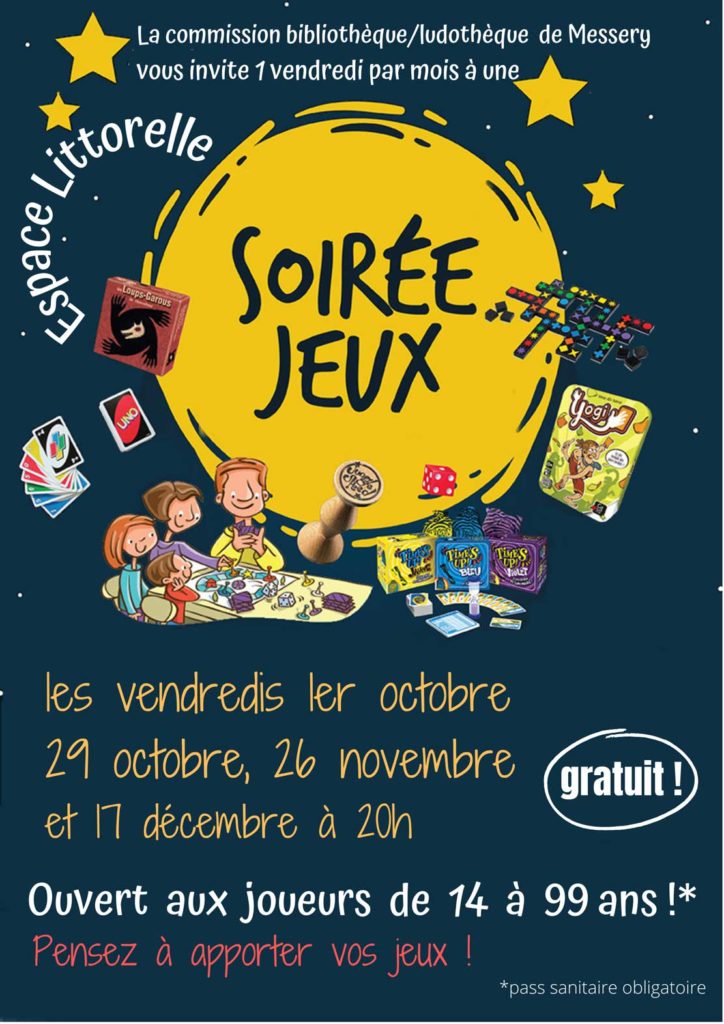 Soirées Apéro-Jeux de société à la Médiathèque